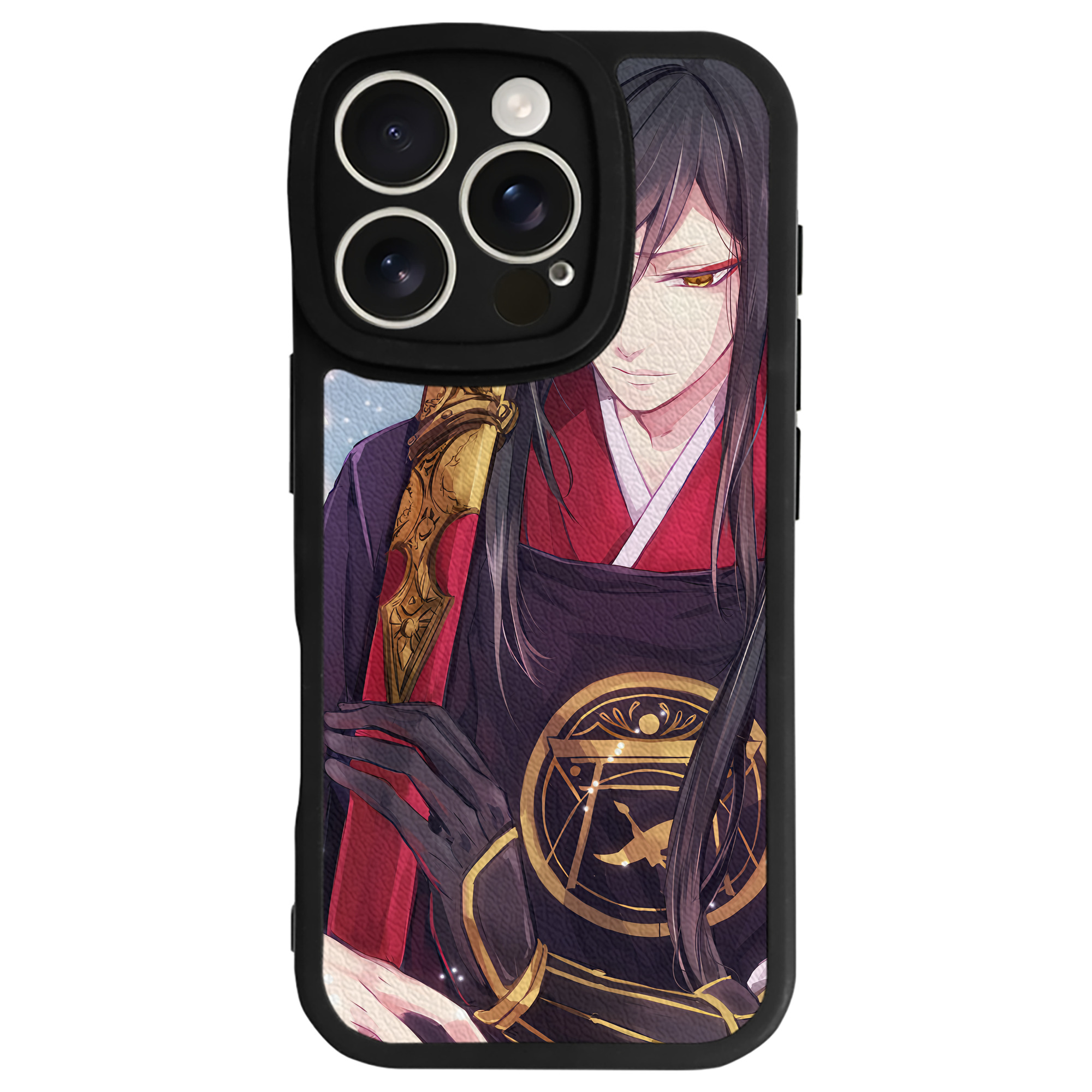 （画像用） 刀剣乱舞 Touken Ranbu 【iPhone 16シリーズ対応】シリコンスマホケース（レザー調） 材質：シリコン